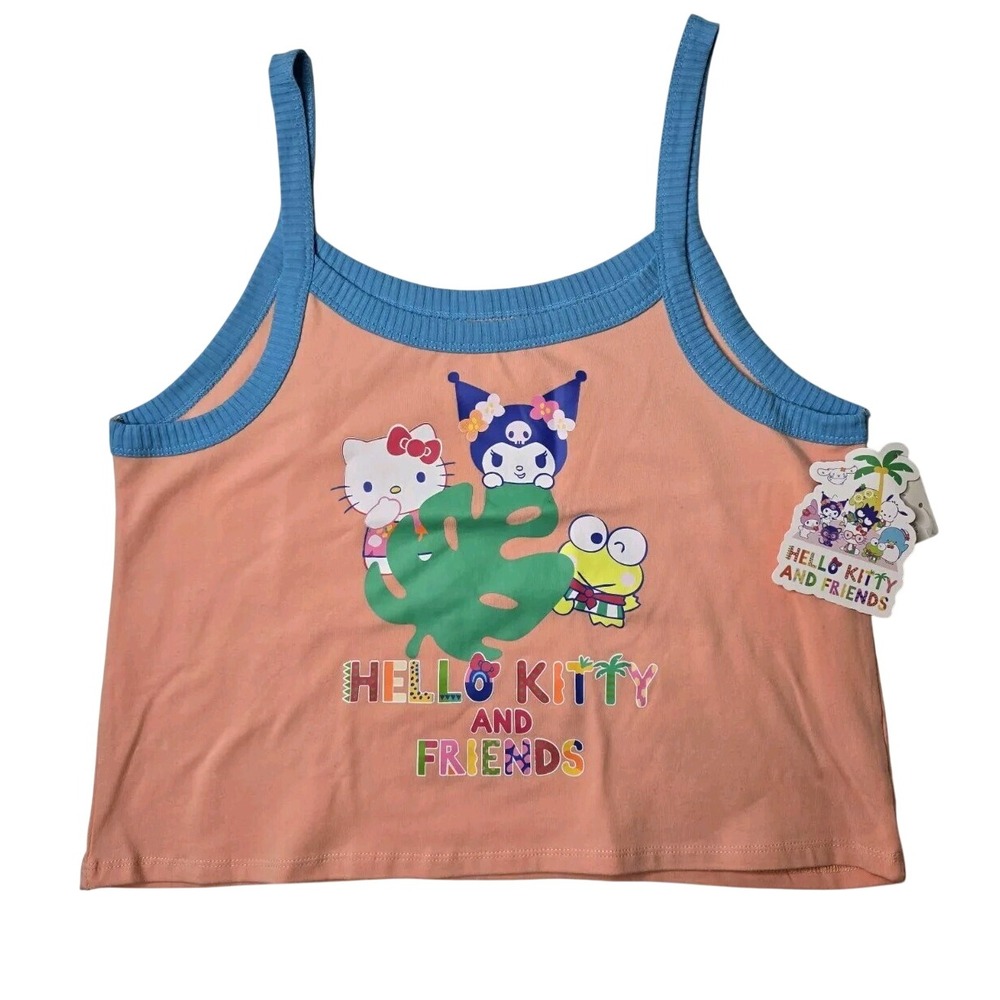 Hello Kitty‎ and Friends Tank Top Y2K Crop Top Sanrio Characters Graphic